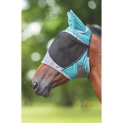 Shires Deluxe Fly Mask W/Ears - Green