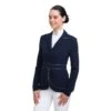 Cavalliera Women's Prima Show Jacket - Navy Blue/Grey