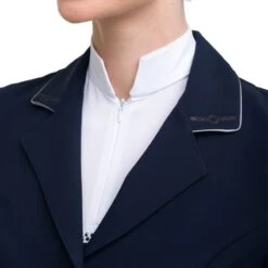 Cavalliera Women's Prima Show Jacket - Navy Blue/Grey -Equestrian Supplies Shop 558615 800 800