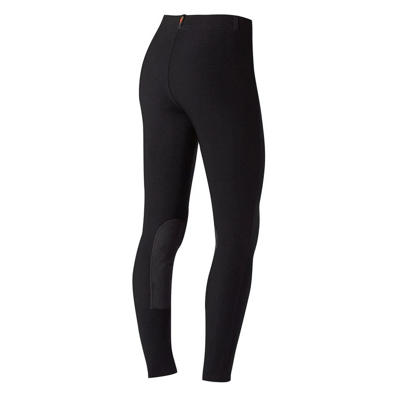 Kerrits Kids' Microcord Knee Patch Tights - Black 3 Kerrits Kids' Microcord Knee Patch Tights - Black - Image 3