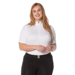 Kerrits Women's Ice Fil Lite Short Sleeve Shirt Solid - White -Equestrian Supplies Shop 576228 800 800