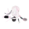 Horze Sweet Grooming Set In Carry Bag - Pink/Grey