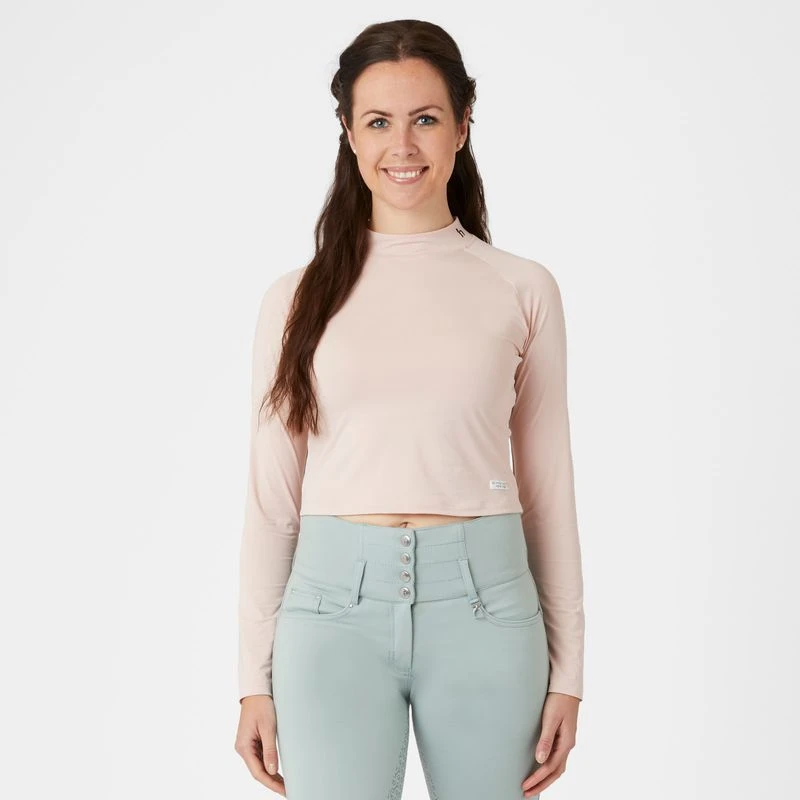 Horze Women's Gabriela UV Pro Cooling Sun Crop Top - Potpourri 5 Horze Women's Gabriela UV Pro Cooling Sun Crop Top - Potpourri - Image 5