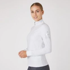Horze Women's Iris Training And Show Shirt - White -Equestrian Supplies Shop 590912 800 800