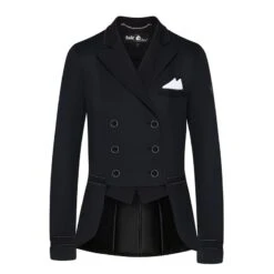 Fair Play Women's Elizabeth Comfimesh Short Tail Coat - Black