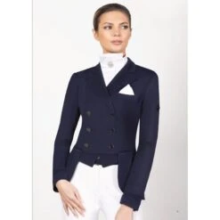 Fair Play Women's Elizabeth Comfimesh Short Tail Coat - Black -Equestrian Supplies Shop 592840 800 800