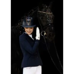 Fair Play Women's Taylor Rose Gold Show Jacket - Navy -Equestrian Supplies Shop 593347 800 800