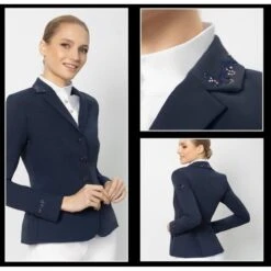 Fair Play Women's Taylor Rose Gold Show Jacket - Navy -Equestrian Supplies Shop 593348 800 800