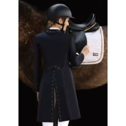 Fair Play Women's Dorothee Rose Gold Shadbelly Coat - Navy -Equestrian Supplies Shop 593941 800 800