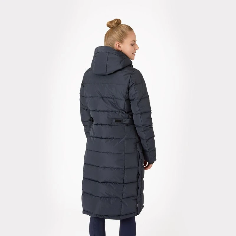 Horze Women's Juliana Padded Parka Jacket - Dark Navy 2 Horze Women's Juliana Padded Parka Jacket - Dark Navy - Image 2