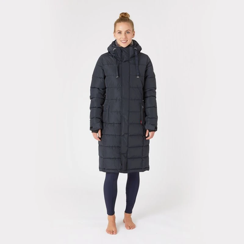 Horze Women's Juliana Padded Parka Jacket - Dark Navy 3 Horze Women's Juliana Padded Parka Jacket - Dark Navy - Image 3