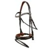 Horze Classic Dressage Ergonomic Bridle W/Curved Browband - Brown/Brown