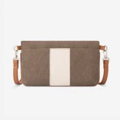 Oughton Vintage Canvas Paddock Crossbody - Timeless Taupe/Caramel -Equestrian Supplies Shop 603831 800 800