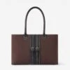 Oughton Half Halt Classic Canvas Handbag - Heritage Brown/Black