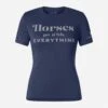 Oughton Women's Horses Go With Everything Tee - Iconic Navy