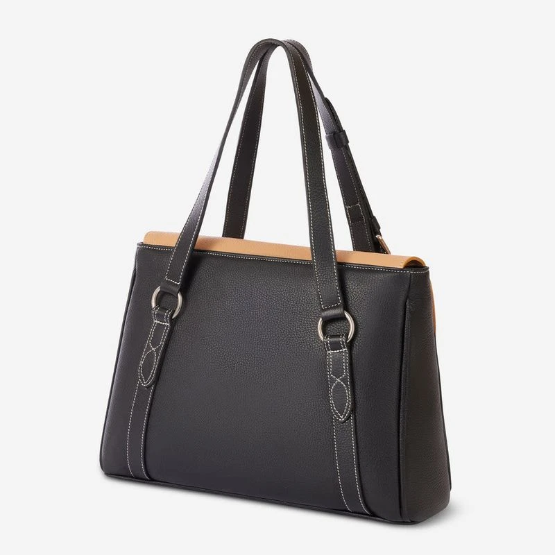 Oughton Paddock Lux Shoulder Bag - Classic Black/Tan 2 Oughton Paddock Lux Shoulder Bag - Classic Black/Tan - Image 2