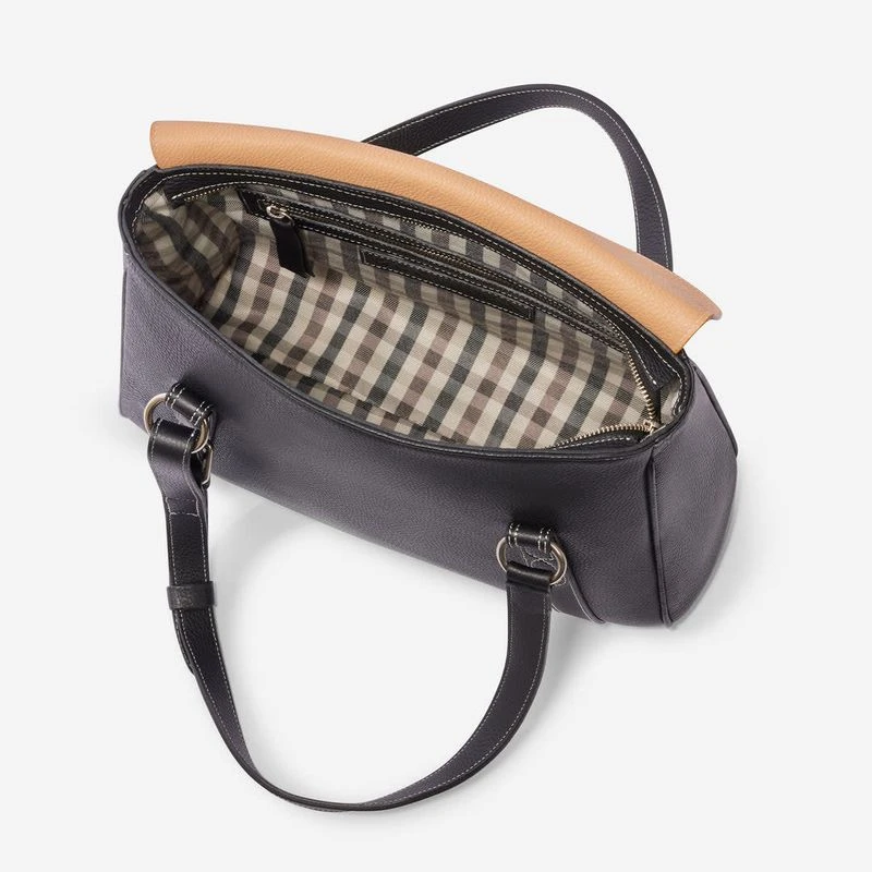Oughton Paddock Lux Shoulder Bag - Classic Black/Tan 4 Oughton Paddock Lux Shoulder Bag - Classic Black/Tan - Image 4