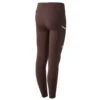 Horze Kids' Morgan Knee Patch Riding Tights - French Roast