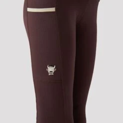Horze Kids' Morgan Knee Patch Riding Tights - French Roast -Equestrian Supplies Shop 607662 800 800