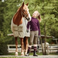 Horze Kids' Morgan Knee Patch Riding Tights - Nutria 7 Horze Kids' Morgan Knee Patch Riding Tights - Nutria -Equestrian Supplies Shop 607681 800 800