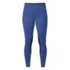 Kerrits Women's Flow Rise Knee Patch Performance Tights - True Blue