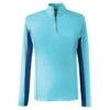 Ovation Kids' Altitude Long Sleeve Sun Shirt - Aqua/Navy