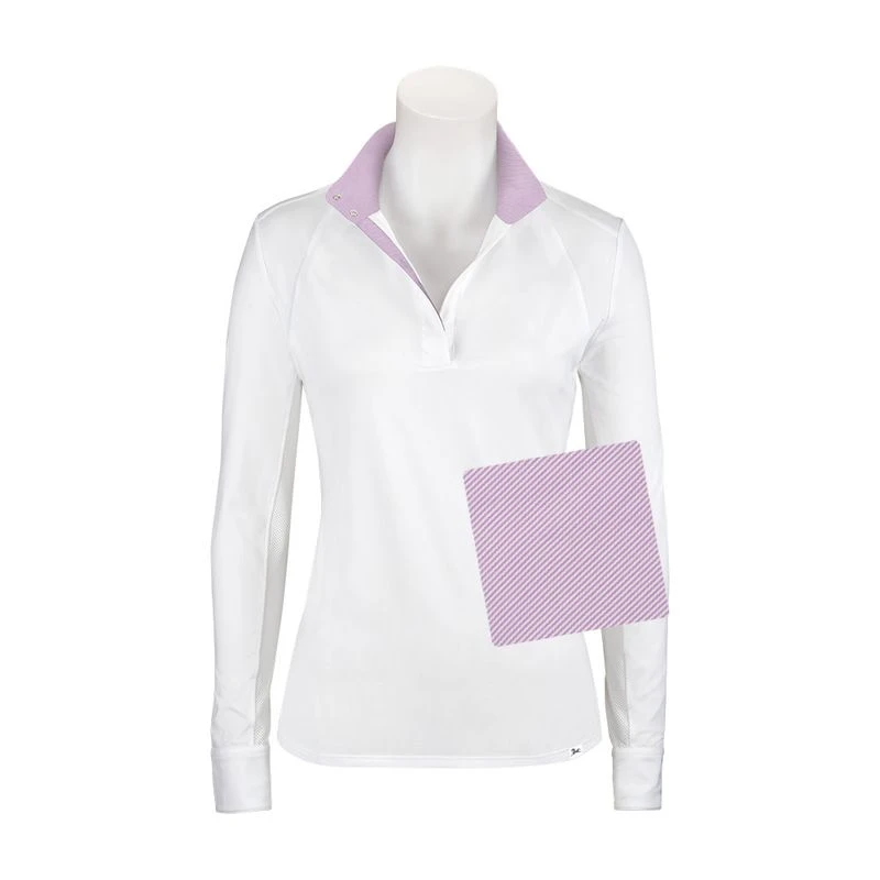 RJ Classics Women's Maddie 37.5 Show Shirt - White/Purple Stripe 1 RJ Classics Women's Maddie 37.5 Show Shirt - White/Purple Stripe