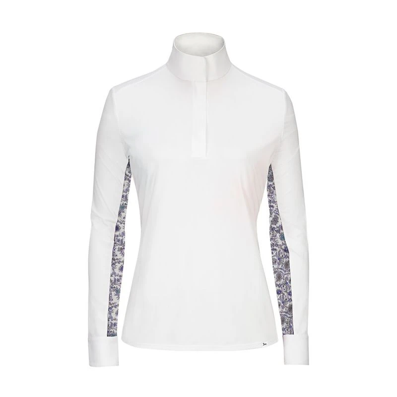RJ Classics Women's Carly 37.5 Show Shirt - White/Purple Paisley 1 RJ Classics Women's Carly 37.5 Show Shirt - White/Purple Paisley