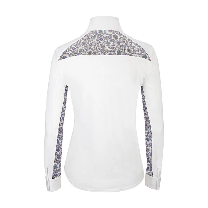 RJ Classics Women's Carly 37.5 Show Shirt - White/Purple Paisley 2 RJ Classics Women's Carly 37.5 Show Shirt - White/Purple Paisley - Image 2