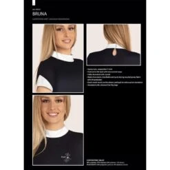 Fair Play Women's Bruna Short Sleeve Competition Shirt - White -Equestrian Supplies Shop 655262 800 800