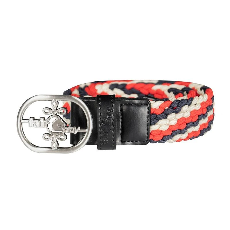 Fair Play Joel Stripe Belt - Navy/Red 1 Fair Play Joel Stripe Belt - Navy/Red