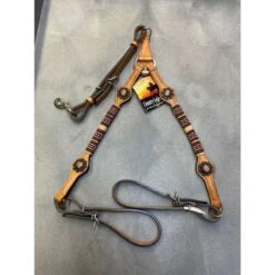 Western Rawhide Red Beads Breastcollar - Golden