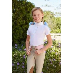 RJ Classics Kids' Sadie Jr 37.5 Short Sleeve Show Shirt - White/Anchors -Equestrian Supplies Shop 675432 800 800