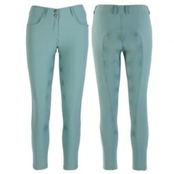 Ovation Women's Signature Bellissima II GripTec Full Seat Breeches - Silver Pine
