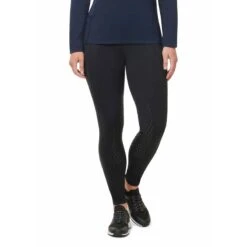 Kerrits Women's Free Style Knee Patch Pocket Tights - Black Solid -Equestrian Supplies Shop 681150 800 800