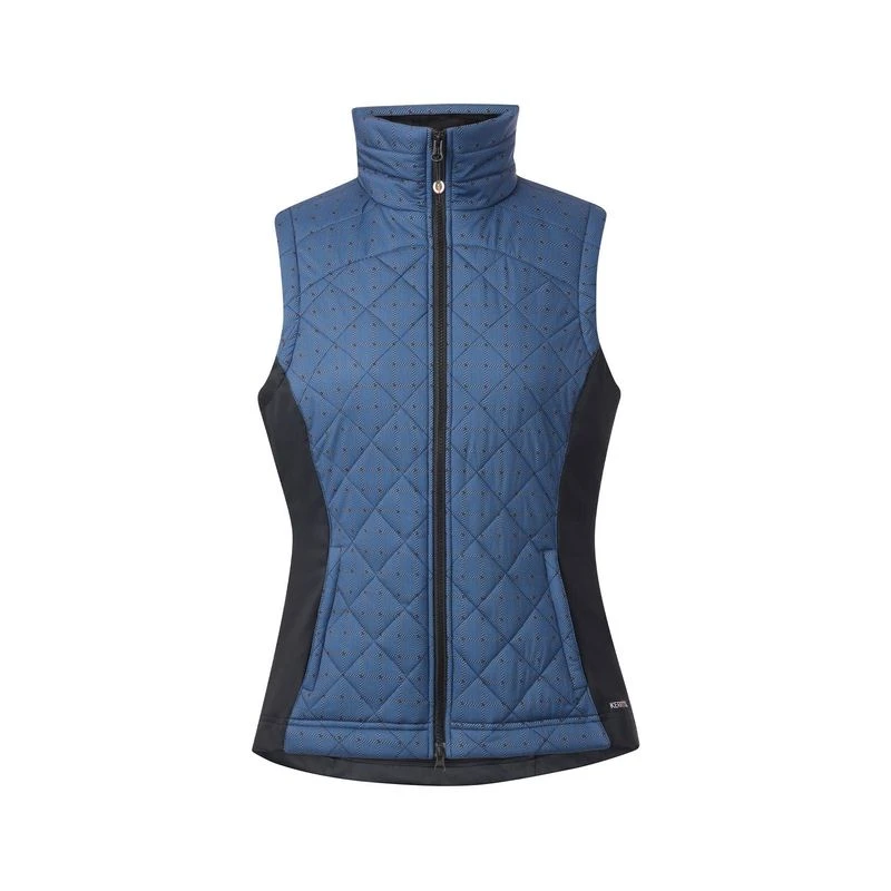 Kerrits Women's Full Motion Quilted Vest - Lake Herringbone Plaid 1 Kerrits Women's Full Motion Quilted Vest - Lake Herringbone Plaid