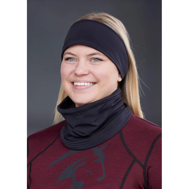 Kerrits Women's Rail Side Fleece Headband - Black 2 Kerrits Women's Rail Side Fleece Headband - Black - Image 2