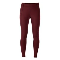 Kerrits Women's Power Stretch Knee Patch Pocket Tights - Sangria