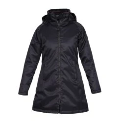 Shires Aubrion Women's Halcyon Mid Length Waterproof Coat - Black