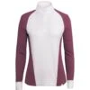 RJ Classics Women's Lexi Long Sleeve Show Shirt - White/Amaranth
