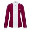 Fair Play Women's Claire Long Sleeve Competition Shirt - Burgundy/White