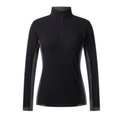 Kerrits Women's Stable Temp Merino Wool Quarter Zip Top - Black