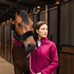 Horze Women's Stella Waterproof Shell Jacket - Anemone Dark Pink 9 Horze Women's Stella Waterproof Shell Jacket - Anemone Dark Pink -Equestrian Supplies Shop 695454 800 800