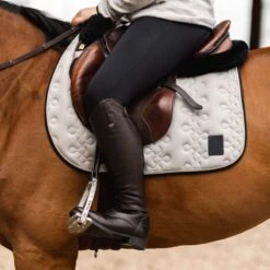 Horze Smoky Twilight Air Mesh All Purpose Saddle Pad - Quiet Grey -Equestrian Supplies Shop 696511 800 800