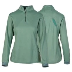 Ovation Women's Cool Rider UV Long Sleeve Tech Shirt - Silver Pine
