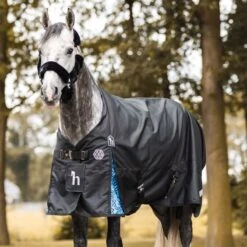 Horze Quebec 1200D Turnout Sheet - Caviar Black 9 Horze Quebec 1200D Turnout Sheet - Caviar Black -Equestrian Supplies Shop 699124 800 800