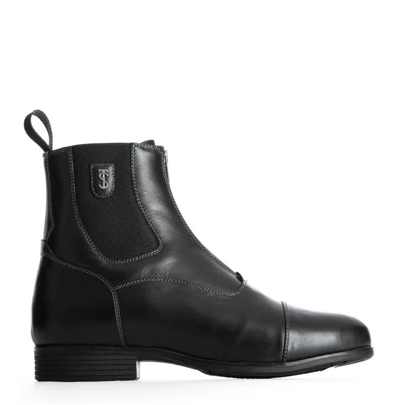 Tredstep Donatello Front Zip Paddock Boot - Black 2 Tredstep Donatello Front Zip Paddock Boot - Black - Image 2